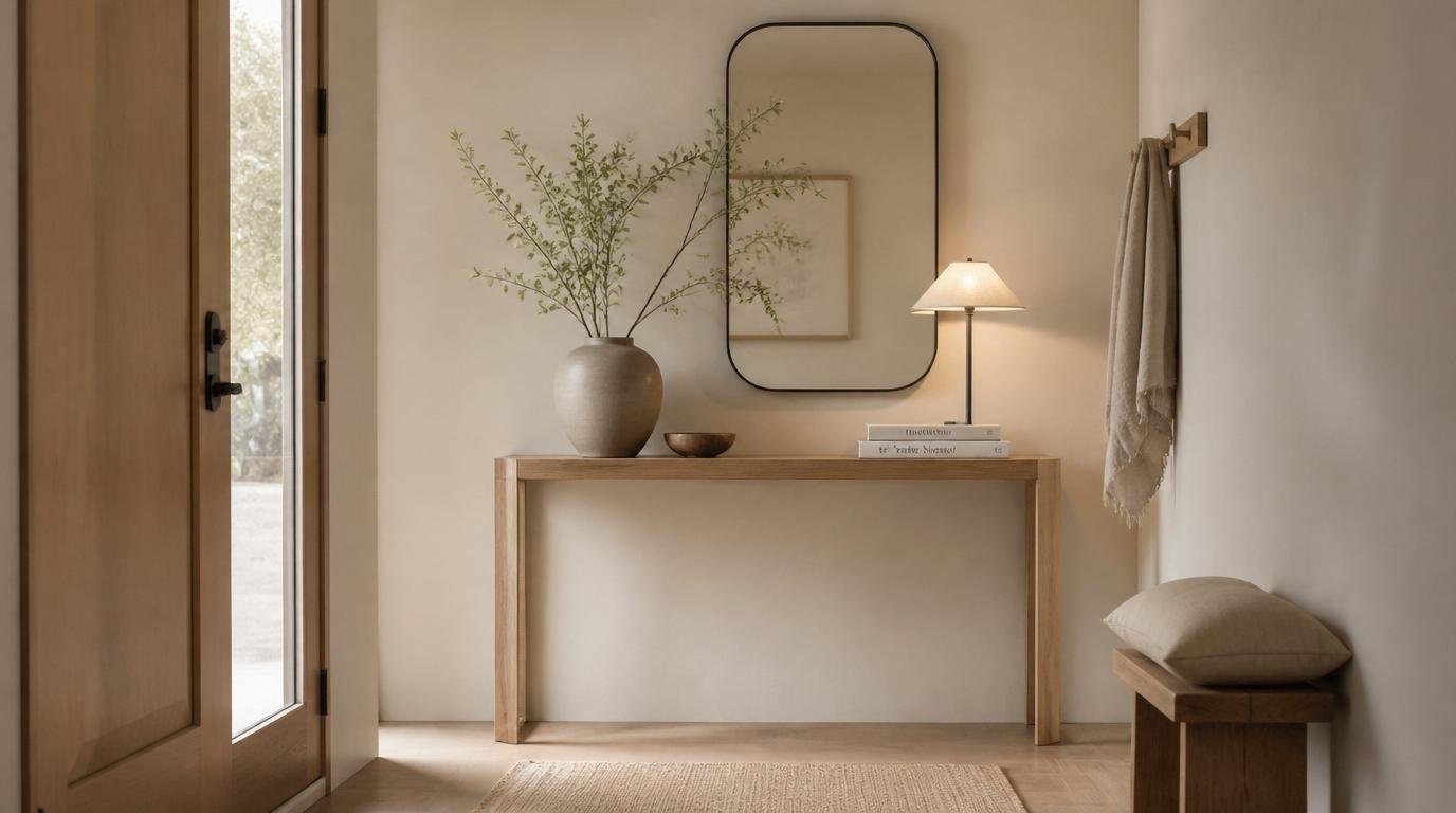Narrow Console Table for Entryway: 15 Brilliant Ideas for Small Spaces by dwell studio 24