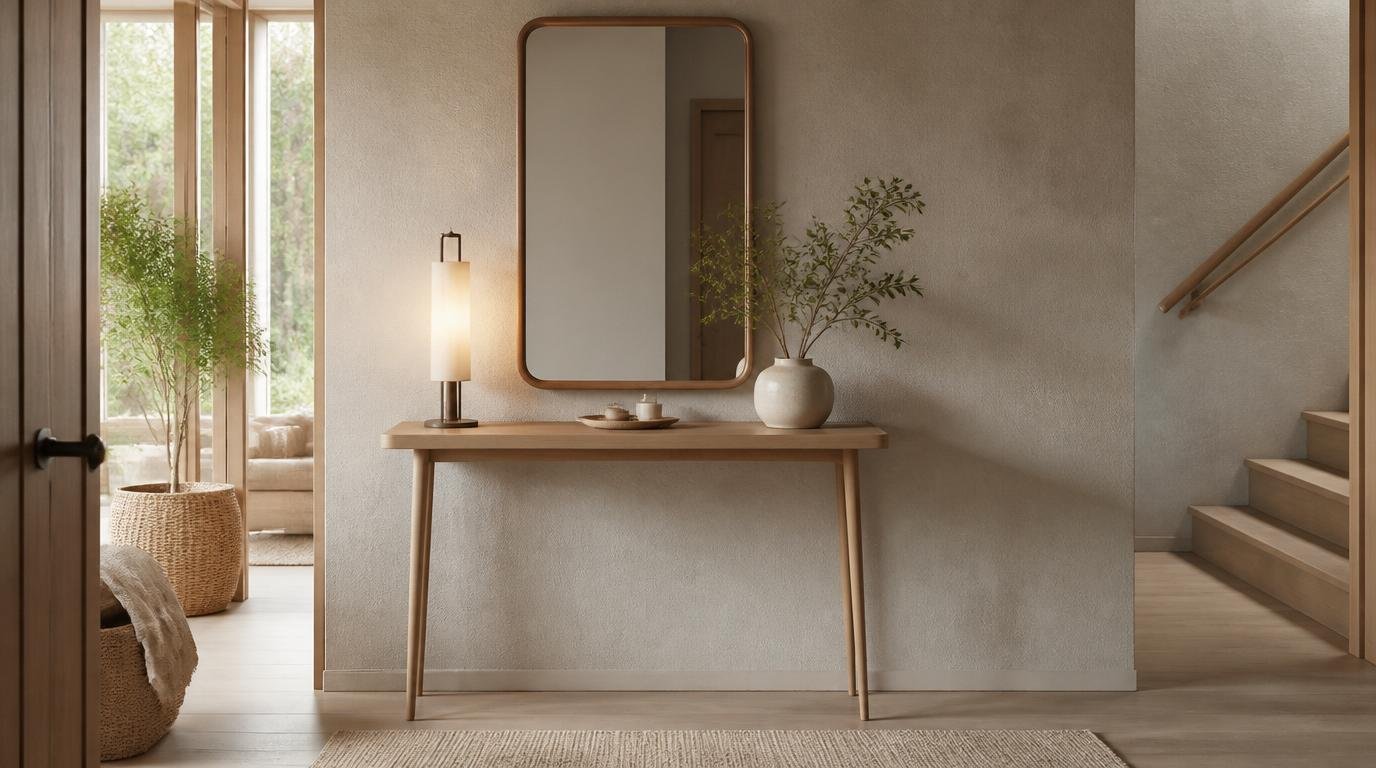 Narrow Console Table for Entryway: 15 Brilliant Ideas for Small Spaces by dwell studio 24