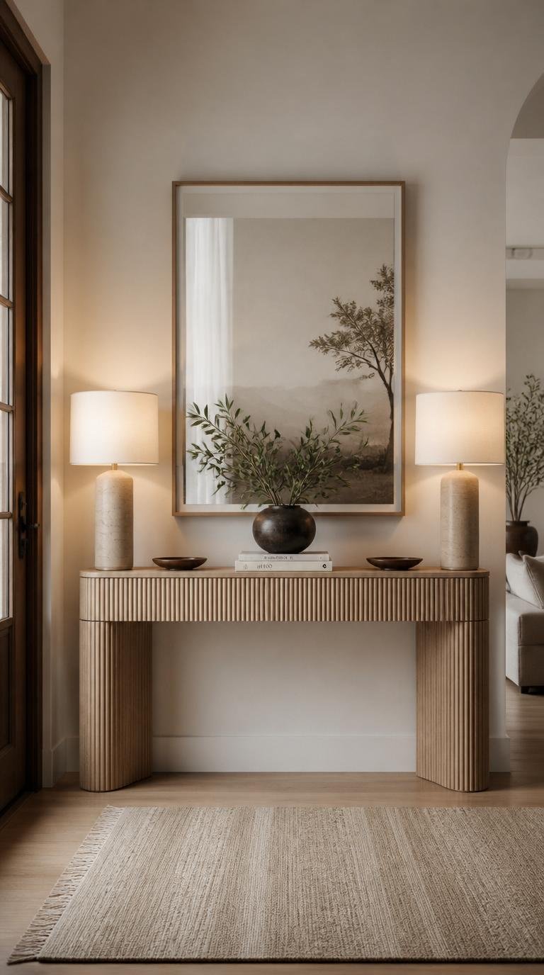 Narrow Console Table for Entryway: 15 Brilliant Ideas for Small Spaces by dwell studio 24
