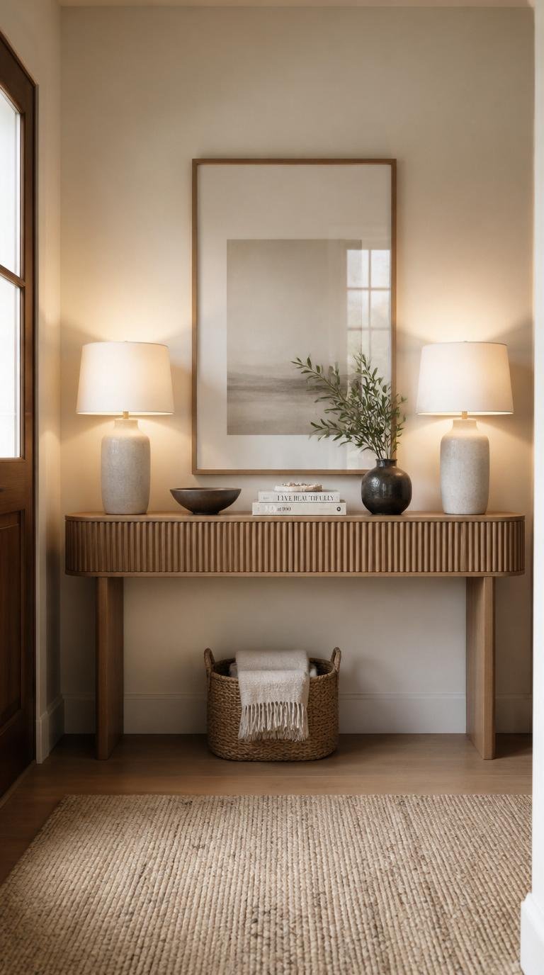 Narrow Console Table for Entryway: 15 Brilliant Ideas for Small Spaces by dwell studio 24