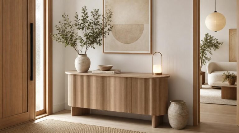 Fluted Console Table: The Elegant Entryway Piece Everyone Is Talking About by dwell studio 24