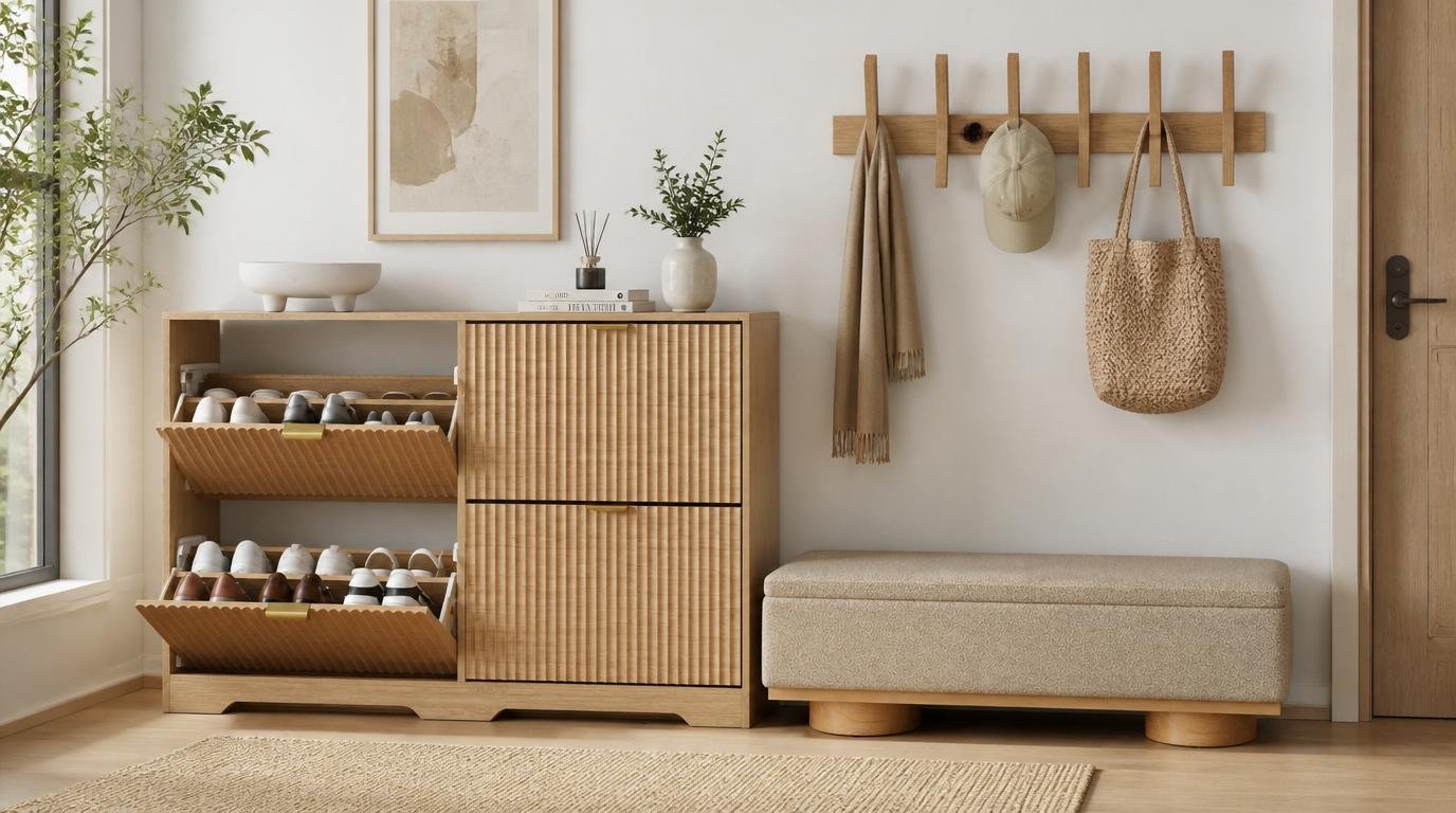 Entryway Shoe Storage Ideas: Clever Ways to Keep the Clutter Out by Dwell Studio 24