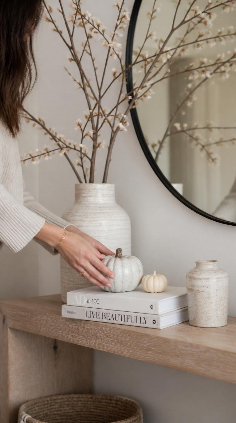 Fall Entryway Table Decor: Cozy and Beautiful Ideas to Welcome the Season by Dwell Studio 24