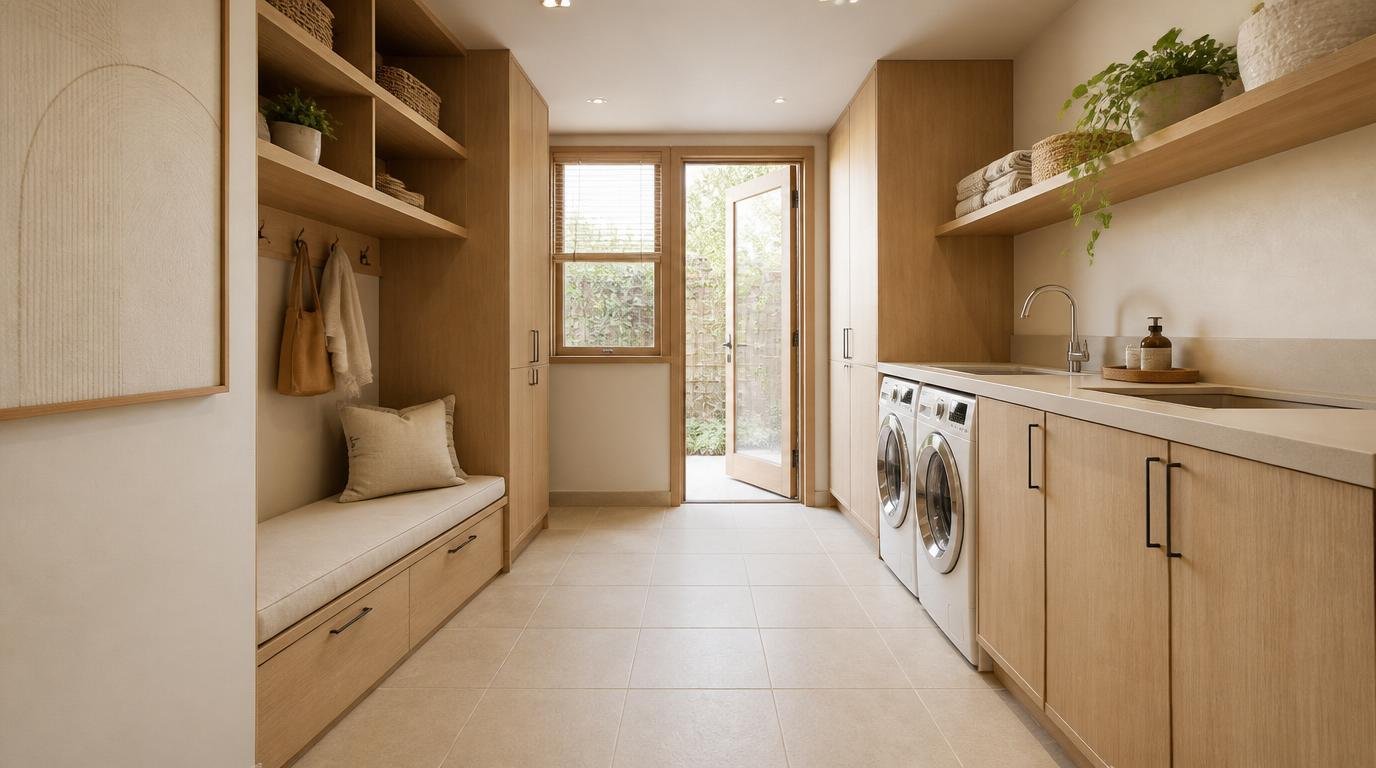 Mudroom Laundry Room Combo Ideas: Brilliant Ways to Make Two Rooms Work as One By Dwell Studio 24
