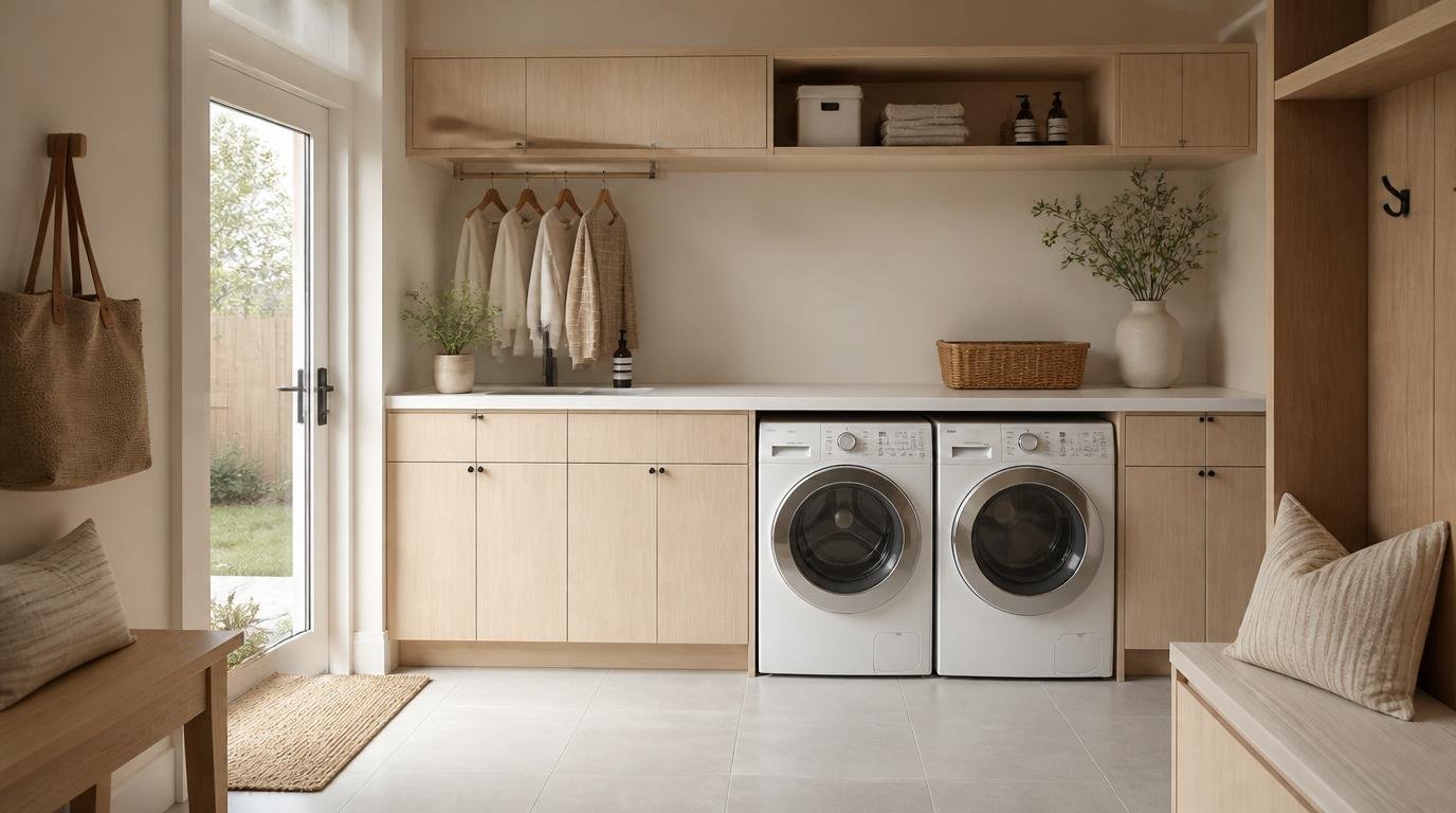 Mudroom Laundry Room Combo Ideas: Brilliant Ways to Make Two Rooms Work as One By Dwell Studio 24