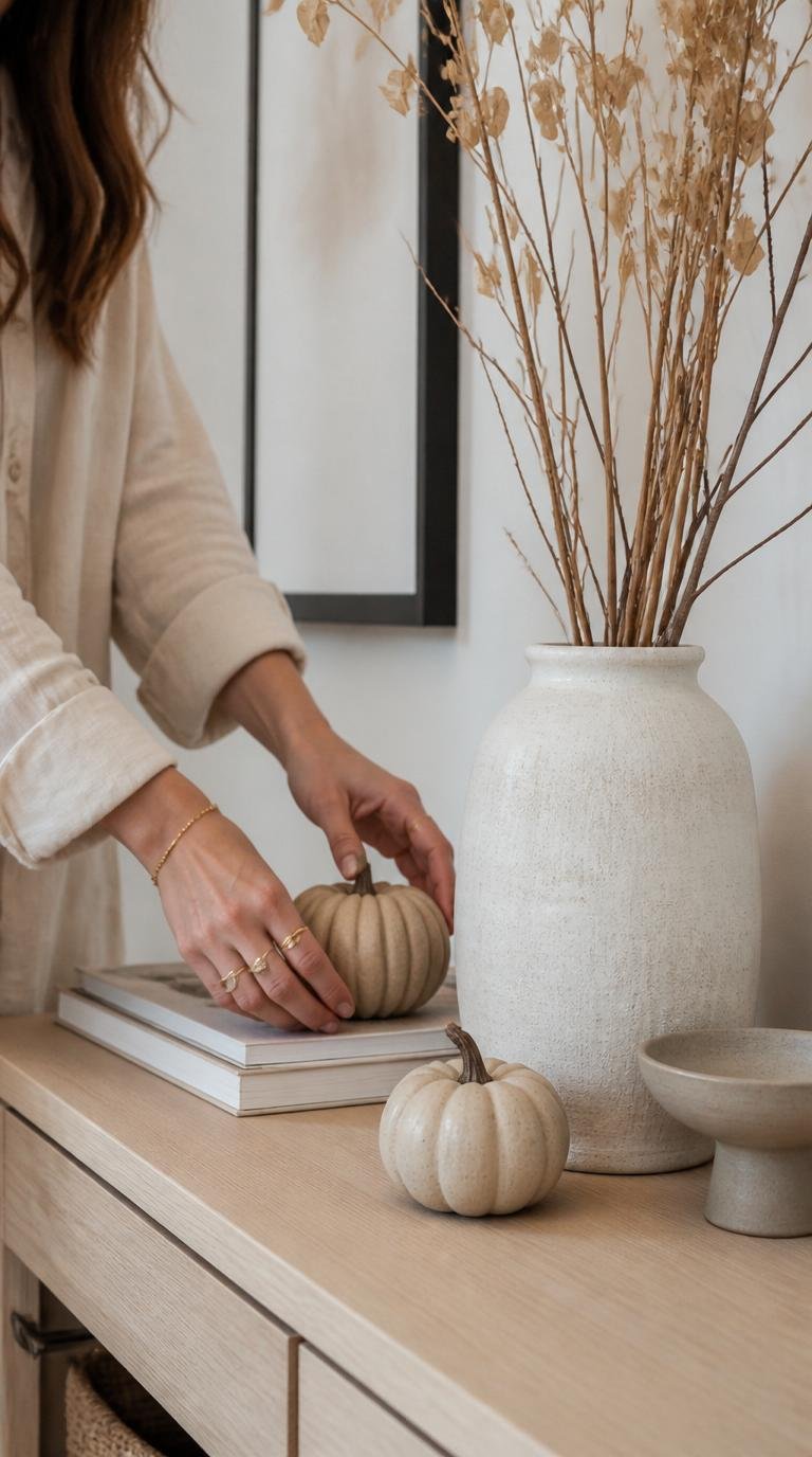 Fall Entryway Table Decor: Cozy and Beautiful Ideas to Welcome the Season by Dwell Studio 24