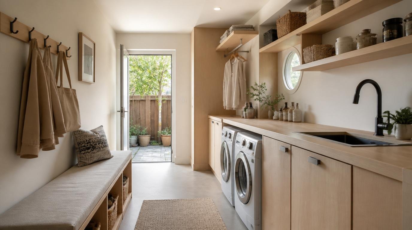 Mudroom Laundry Room Combo Ideas: Brilliant Ways to Make Two Rooms Work as One by Dwell Studio 24