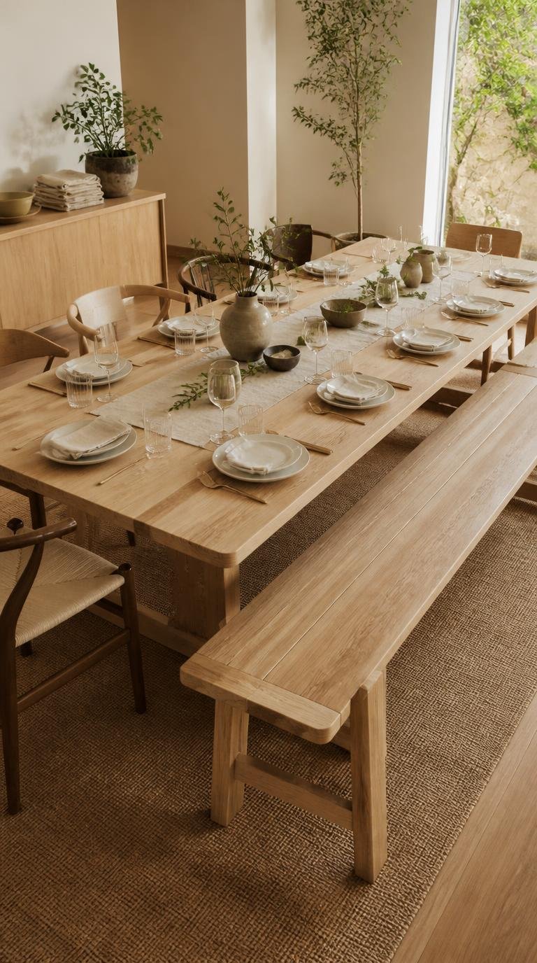 Friendsgiving Ideas: Effortless Modern Table Setup for a Crowd By Dwell Studio 24
