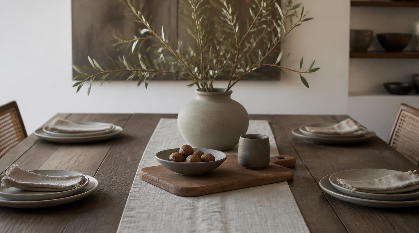 Friendsgiving Ideas: Effortless Modern Table Setup for a Crowd By Dwell Studio 24