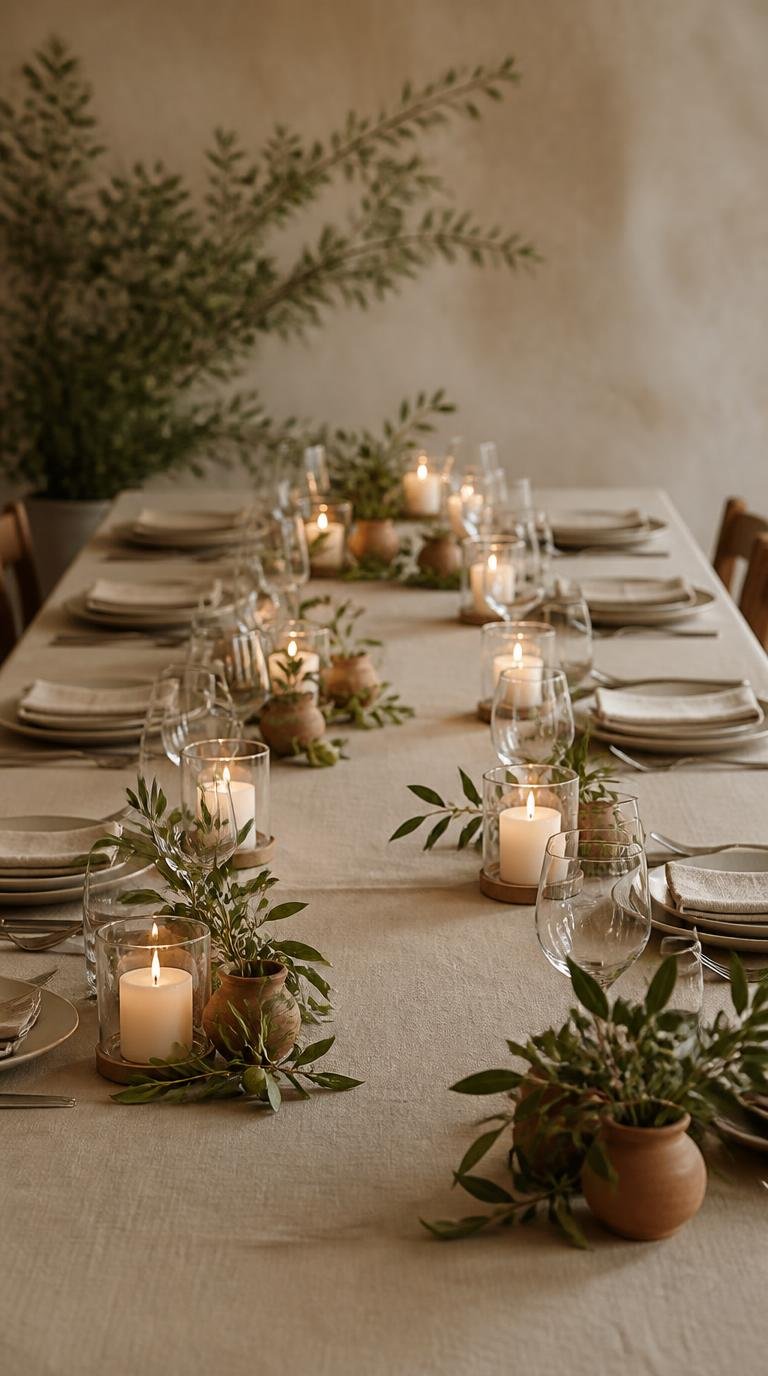 Friendsgiving Ideas: Effortless Modern Table Setup for a Crowd By Dwell Studio 24
