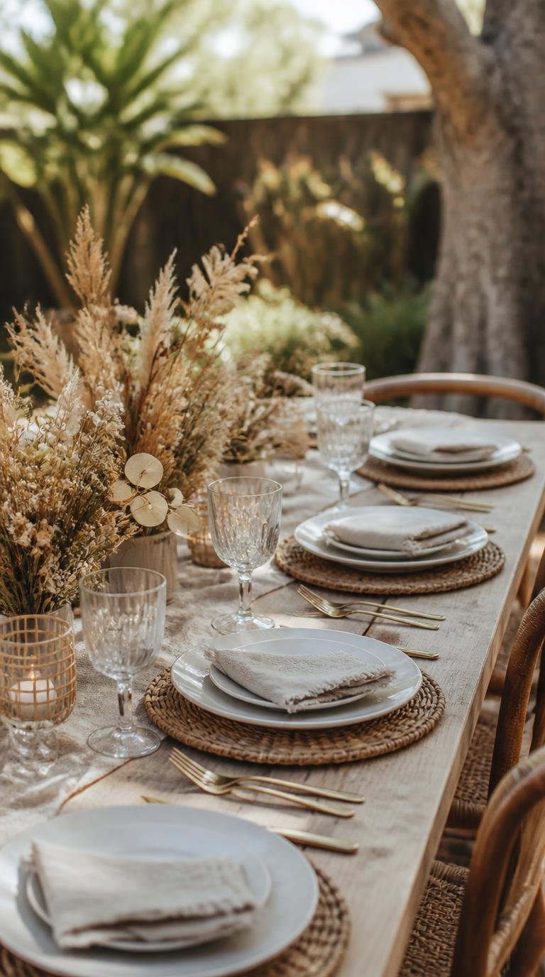Friendsgiving Ideas: Effortless Modern Table Setup for a Crowd By Dwell Studio 24