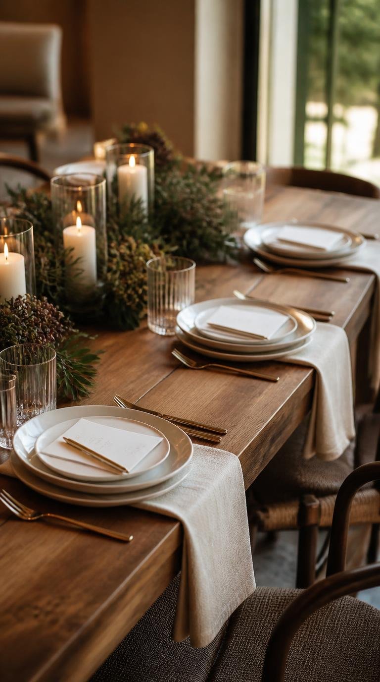 Friendsgiving Ideas: Effortless Modern Table Setup for a Crowd By Dwell Studio 24