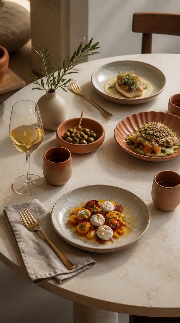 Friendsgiving Ideas: Effortless Modern Table Setup for a Crowd By Dwell Studio 24