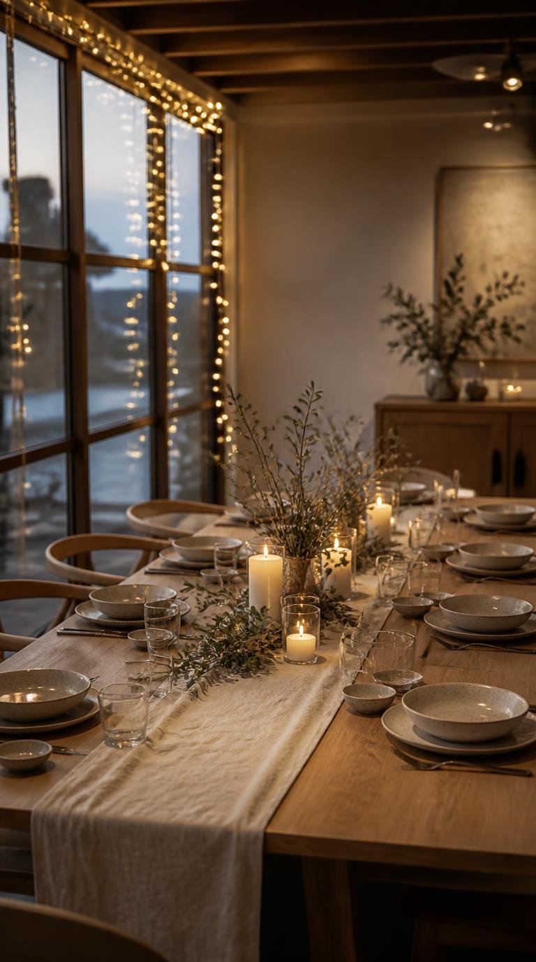 Friendsgiving Ideas: Effortless Modern Table Setup for a Crowd By Dwell Studio 24