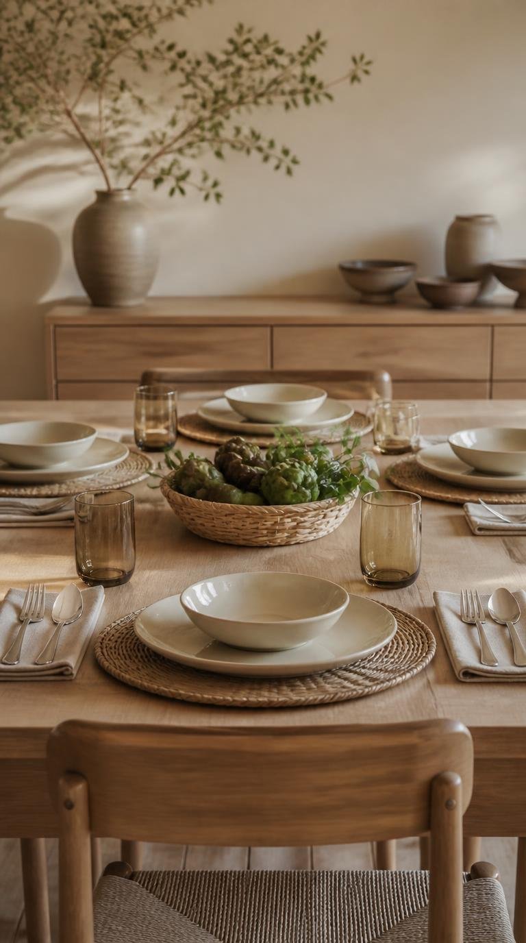 Friendsgiving Ideas: Effortless Modern Table Setup for a Crowd By Dwell Studio 24