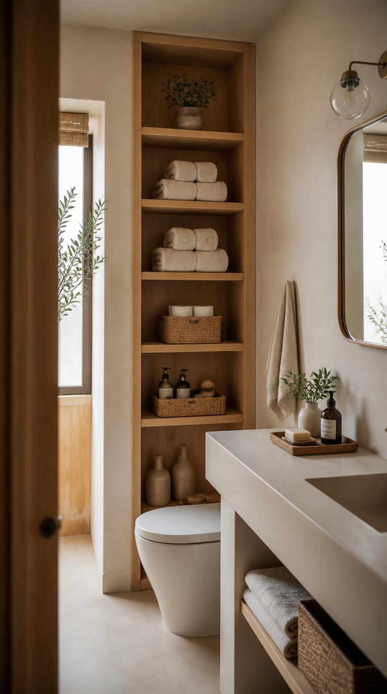 34 Stunning Small Bathroom Storage Ideas That Feel Effortless