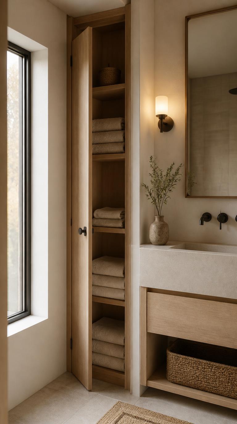 34 Stunning Small Bathroom Storage Ideas That Feel Effortless